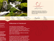 Tablet Screenshot of gasthofseidl.at